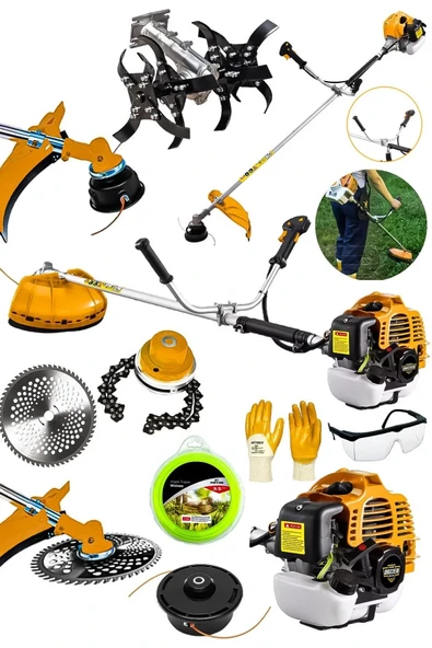 Dozzer 2.1 Hp Profesyonel Yan Tipi Benzinli Tırpan Ot Çalı Çim Biçme Makinesi + Çapa & Canavar Başlık ürün görseli 1