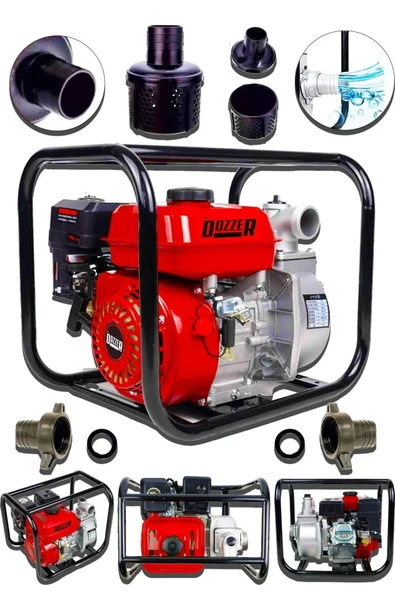 Alman Yüksek Basınc 2 Inc Yakıt Cimrisi 7,5 Hp Benzinli Su Motoru 35 Metre Dik Basınç ürün görseli 1