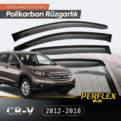Honda Cr-V 2012-2018 Cam Rüzgarlığı V2 Düz ürün görseli 1