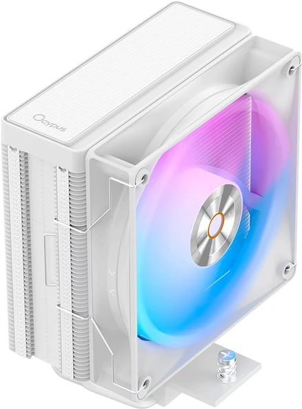 Ocypus Delta A40 Beyaz ARGB 120 mm Intel(1700p/1851p)-AMD Uyumlu Hava Soğutucu ürün görseli 1