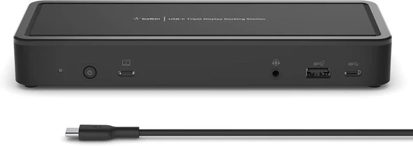 Belkin USB C Bağlantı İstasyonu (2 HDMI 2.0 Bağlantı Noktası, 2 DisplayPort 1.4, 3 USB C, 5 USB A Bağlantı Noktası, USB C Aygıtları için 1 Gigabit Ethernet Bağlantı Noktası) Outlet ürün görseli 1