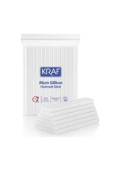 KRAF SILIKON SEFFAF 30cm INCE 1 KG 4007 ürün görseli 1