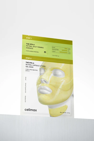 CELİMAX THE VITA-A RETINAL CAPSULE LIFTING GEL MASK + RETINAL SHOT FIRMING ESSENCE 38 G ürün görseli 1
