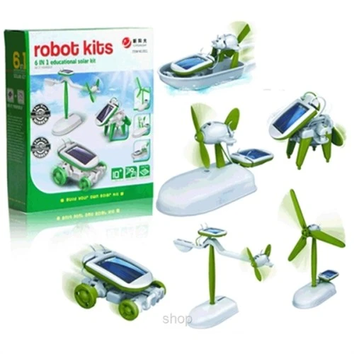 Güneş Enerjili Robot Oluşturma Seti (6 In 1) ürün görseli 1
