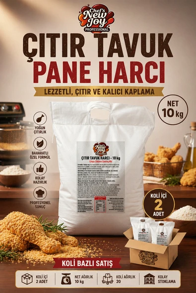 Çıtır Tavuk Pane Harcı 10 KG X 2 Adet - 1 Koli (Koli Bazlı Avantaj Paketi) ürün görseli 1
