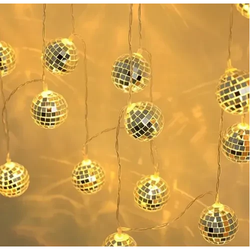 2M 10 Led Pilli Disko Toplu Işık - Resim 3