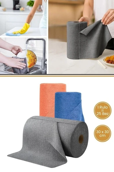 Flosoft Süper Clear Rulo Mikrofiber Tem. Bezi 30x30(F272) - Resim 3