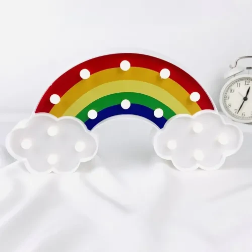 Led Işıklı Gökkuşağı Gece Lambası - Resim 2