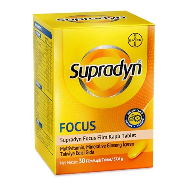 Supradyn Energy Focus 30 Film Kaplı Tablet ürün görseli 1