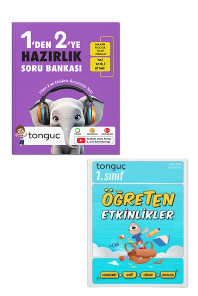 1'den 2'ye Hazırlık Kitabı + Öğreten Etkinlikler - Tonguç Yayınları ürün görseli 1