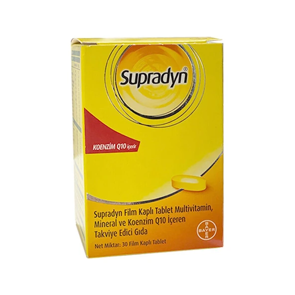 Supradyn Koenzim Q10 Takviye Edici Gıda 30 Tablet ürün görseli 1