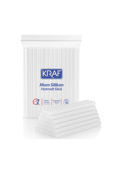 KRAF SILIKON SEFFAF 30cm KALIN 1 KG 4011 ürün görseli 1