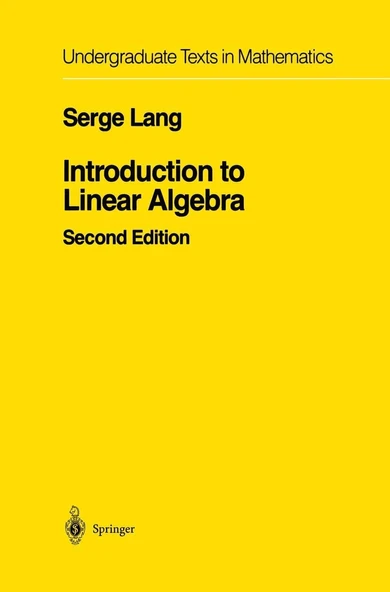 Introduction to Linear Algebra 2nd Edition - Serge Lang ürün görseli 1
