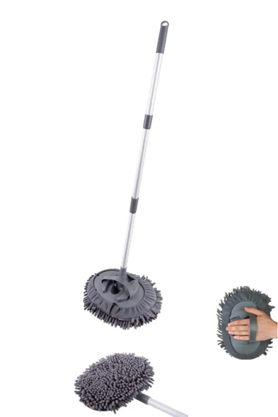 Flosoft Mikrofiber Araç Tem.Teleskop Mop Set(F276) ürün görseli 1