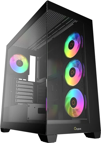 Ocypus Gamma C72 Siyah ARGB Tempered Glass Delta P850 850W 80+ Bronze ATX 3.1 USB 3.0 ATX Mid Tower ürün görseli 1
