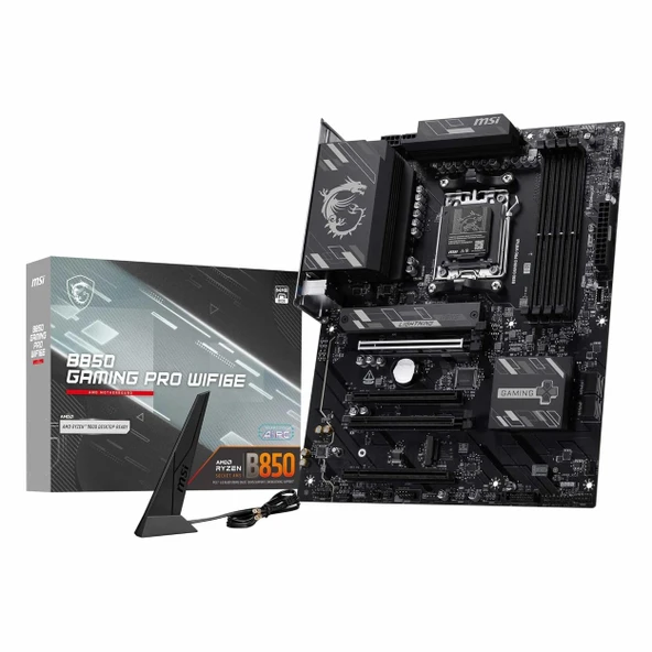 MSI B850 Gaming Pro WiFi6E DDR5 (8200MHz)OC M.2 HDMI/DP/USB-C PCIe 4.0 AM5 ATX Anakart ürün görseli 1