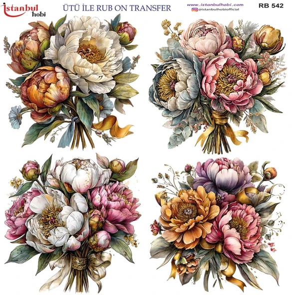 Ütü ile Rub On Transfer Kağıdı 30x30cm RB-542 ürün görseli 1