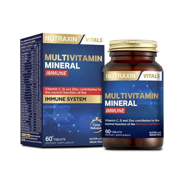 Nutraxin Multivitamin Mineral Immune Complex 60 Tablet ürün görseli 1