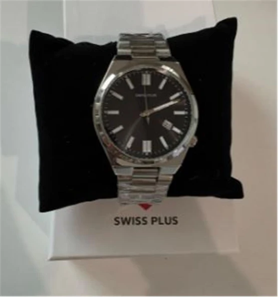 Swiss Plus Man Watch Basic Seri Model-1 ST3533AGS Black-Silver ürün görseli 1