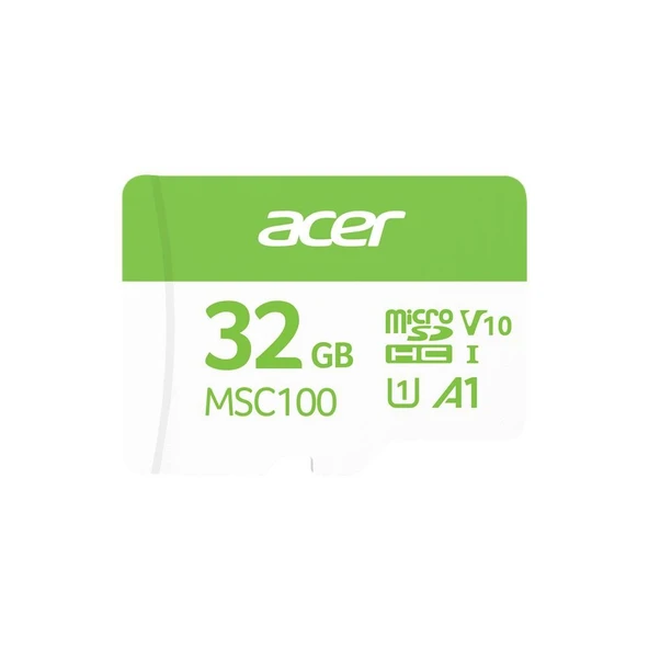 Acer MSC100 32GB microSD U1 V10 A1 Aksiyon Kamera & Güvenlik Kamerası Uyumlu ürün görseli 1