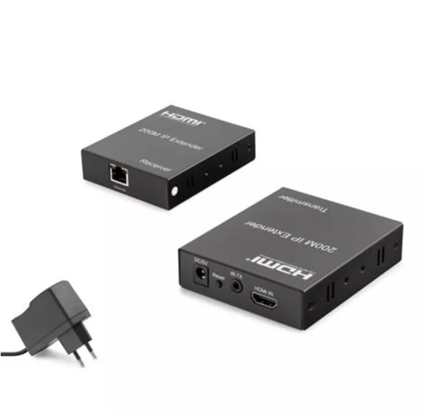 Hadron Hdx1349   200M  Hdmi Extender 480P - 720P - 1080P  Ip Siyah ürün görseli 1