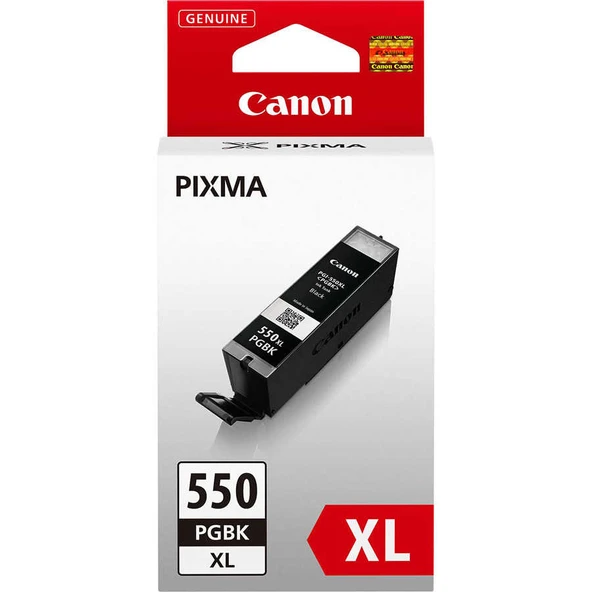 Canon PGI-550XL-6431B001 Siyah Yüksek Kapasiteli Orijinal Kartuş ürün görseli 1