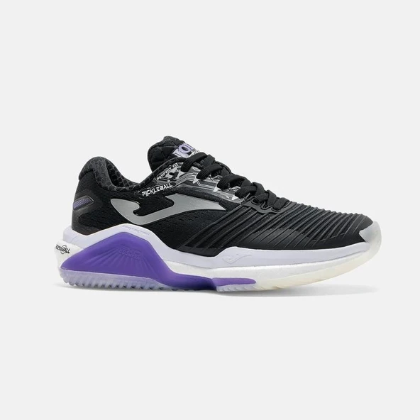 Joma PICKLS2601 Picklet Sert Kort Kadın Tenis ve Pickleball Ayakkabısı Siyah/Mor ürün görseli 1