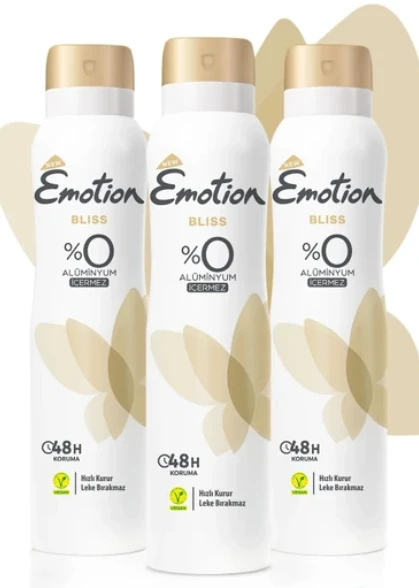 Emotion Bliss Deo Kadın Deodorant 150 ml (3 adet) ürün görseli 1