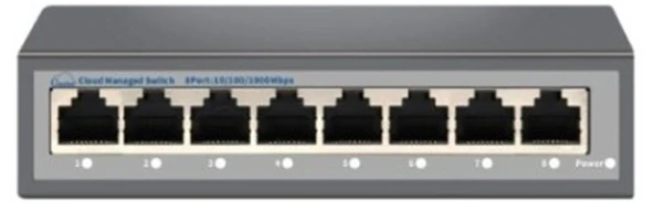 Nova NVC-HIS218G 8 Port Full Giga Cloud Non Poe Ethernet Switch ürün görseli 1