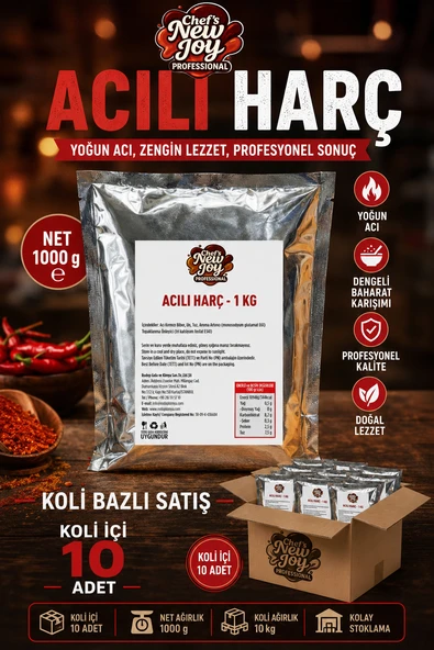 Acılı Harç 1000 G x 10 Adet - 1 Koli (Koli Bazlı Avantaj Paketi) ürün görseli 1