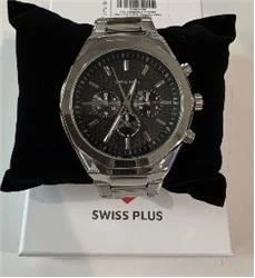 Swiss Plus Man Watch Basic Seri Model-4 ST3503AGS Plus Black-Silver - Resim 2