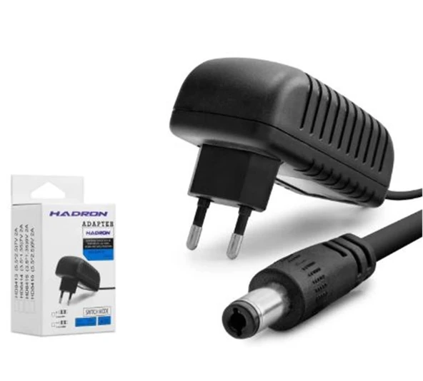 HADRON HD8416 Modem Router Adaptörü 18W 9V 2A 5.5x2.5 mm Siyah ürün görseli 1