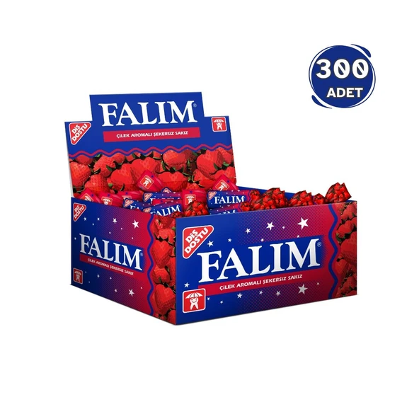Falım Çilek Aromalı Sakız (100 x 1,4G- 3 Adet) ürün görseli 1