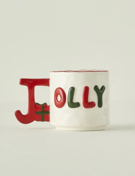 Bella Maison Jolly Yılbaşı Stoneware Kupa (360 cc) ürün görseli 1