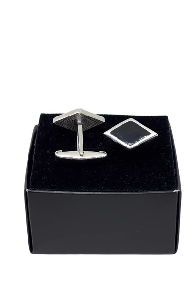 Royal Onyx Gümüş Kol Düğmesi [UF04303] ürün görseli 1