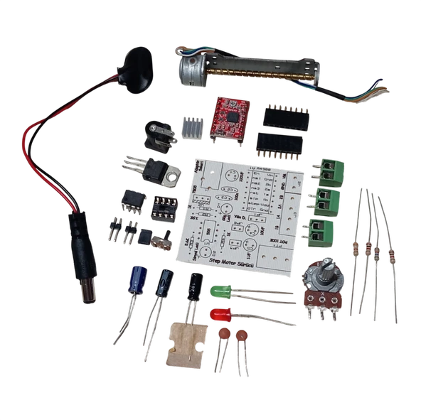 DC 8-35V 1A Step Motor Sürücü Hız Yön Kontrol Devresi Kendin Yap Hobi Devresi DIY Lehimleme Kiti Demonte(Montesiz) ürün görseli 1