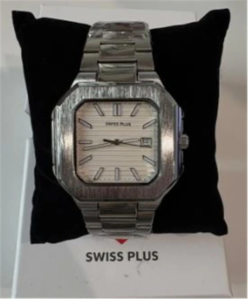 Swiss Plus Man Watch Premium Seri Model-8 RS23146 White-Silver ürün görseli 1