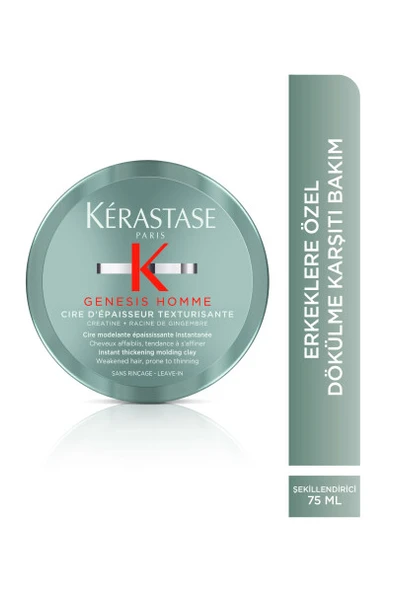 Genesis HOMME  Wax 75ml - Resim 7