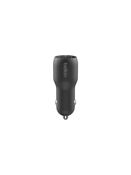 Belkin 24W 2 Port USB Siyah Hızlı Araç Şarj Cihazı ürün görseli 1