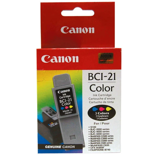 Canon BCI-21 Renkli Orijinal Kartuş ürün görseli 1