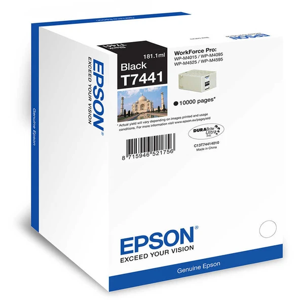 Epson T7441-C13T74414010 Siyah Orijinal Kartuş ürün görseli 1