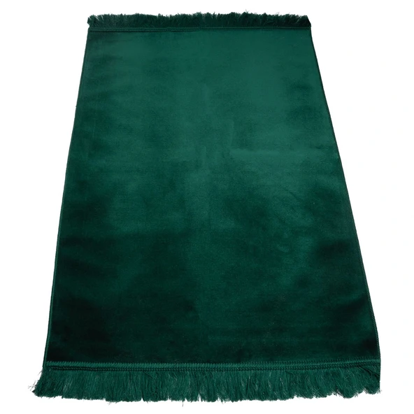 Kadife Velur Seccade Düz Renk (70x110 cm. Yeşil) ürün görseli 1