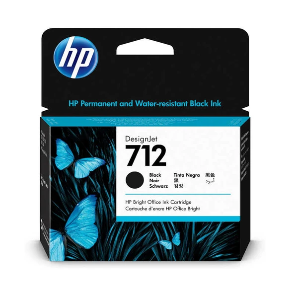 Hp 712-3ED71A Siyah Yüksek Kapasiteli Orijinal Kartuş ürün görseli 1