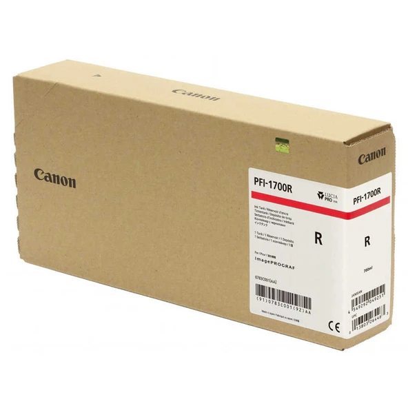 Canon PFI-1700R-0783C001 Kırmızı Orijinal Kartuş ürün görseli 1