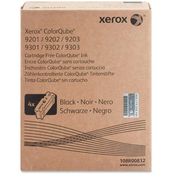 Xerox ColorQube 9201-108R00832 Metered Siyah Orijinal Katı Mürekkep Dörtlü ürün görseli 1