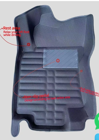 Fiat Egea Cross 2025 Model Arası Araca Özel 5D Paspas - Resim 7