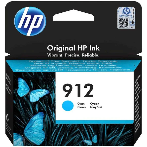 Hp 912-3YL77AE Mavi Orijinal Kartuş ürün görseli 1