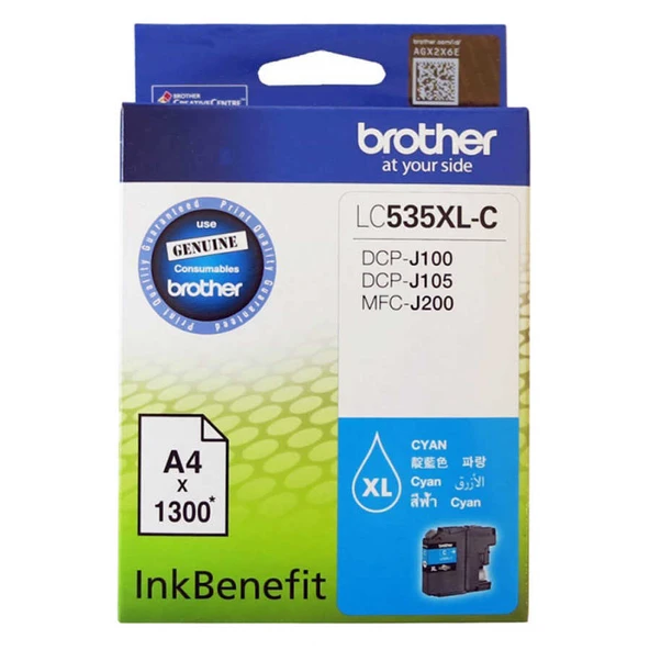 Brother LC535XL Mavi Orijinal Kartuş ürün görseli 1