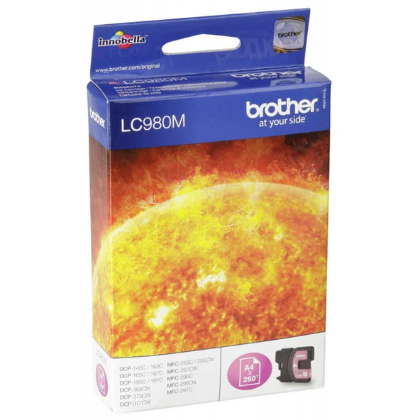 Brother LC38-LC980 Kırmızı Orijinal Kartuş ürün görseli 1