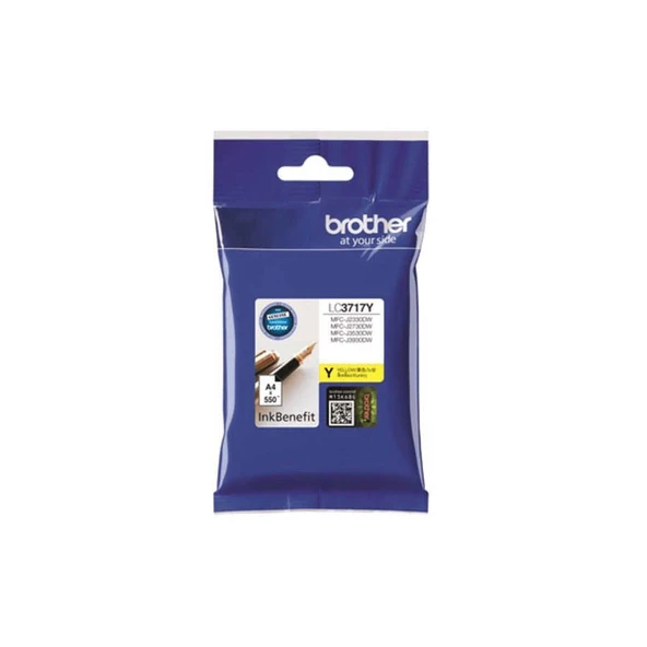 Brother LC-3717 Sarı Orijinal Kartuş ürün görseli 1